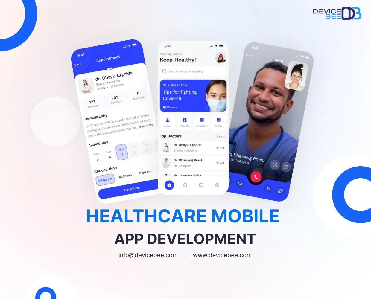 Healthcare and wellness mobile apps development in Dubai. DeviceBee Technologies