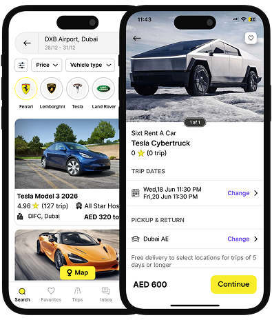 Gear app car rental mobile app