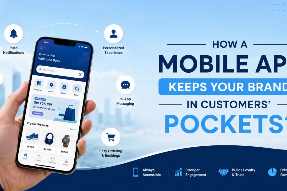 How a Mobile App Keeps Your Brand in Customers’ Pockets?
