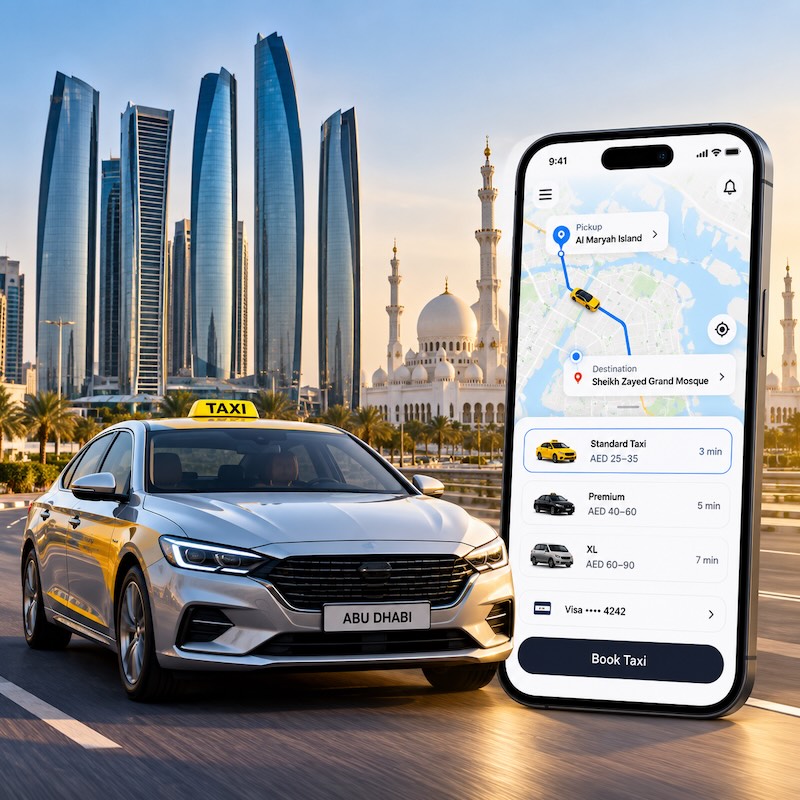 Taxi App Development Company in Abu Dhabi